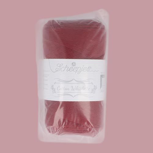 Scheepjes Cotton Whirlette 100g Yarn - Cherry (810) for Crochet & Knitting - color: Rood