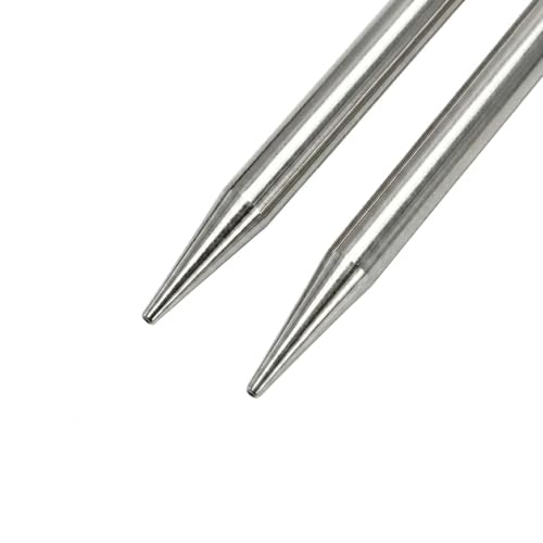 Stainless Steel Circular Knitting Needles 16 Inch / 40cm，US 0 （2mm） - size: 16 inch-0-(2mm)