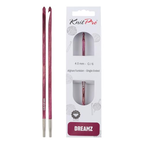 KnitPro Dreamz Afghan/Tunisian Crochet Hook | US Size G (4mm) - size: G (4.00 mm)