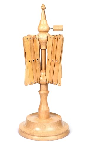 Handcrafted Wooden Table Top Yarn Swift – Beechwood Umbrella Swift for Knitting & Crocheting – Premium Yarn Winder Tool for Crafters & Fiber Artists – Smooth & Durable Design - color: Beachwood (Swift)