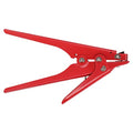 Portable Nylon Cable Tie Gun Adjustable Tension Plastic Zip Tie Fastening and Cutting Tool (Red) - color: Red