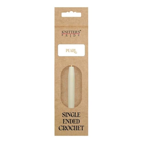 Knitter’s Pride Pearl Single-Ended Aluminum Crochet Hook - 3.50mm - size: 3.50 mm