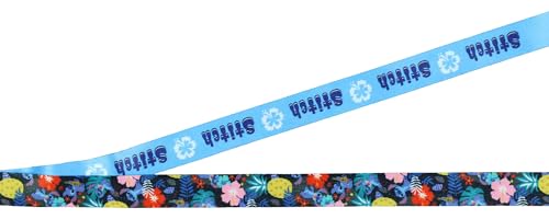 Disney Lilo and Stitch Tropical Breakaway Lanyard ID Badge Holder with 2" Rubber Charm