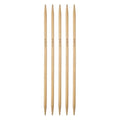 Generic 5Pcs Bamboo Knitting Needles Double Pointed Size US 9(5.5mm) Carbonized 7.9 Inch(20cm) Straight for Handmade Creative DIY Knitting Craft Yarn