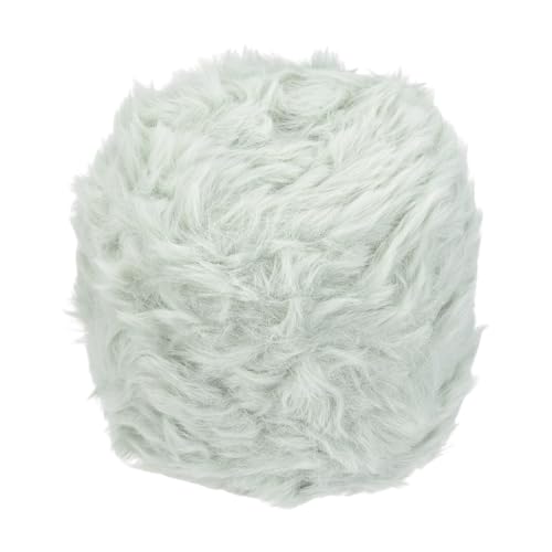 PATIKIL 70 Yards Faux Fur Yarn, Fuzzy Yarn Crochet Fluffy Soft Chunky Polyester Plush Fur Eyelash for Crocheting Knit Blanket Rug Sweater Scarf Hat Bear Craft, Green - color: Green, size: 70 Yards