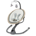 Maxi-Cosi Cassia Smart Baby Swing for Infants, Portable, Foldable Infant Swing with Music, 360 Rotation, 5 Speeds, 12 Melodies, EcoCare Fabric, Auto Motion Sensor, 2 Reclines, Classic Green - color: Classic Green