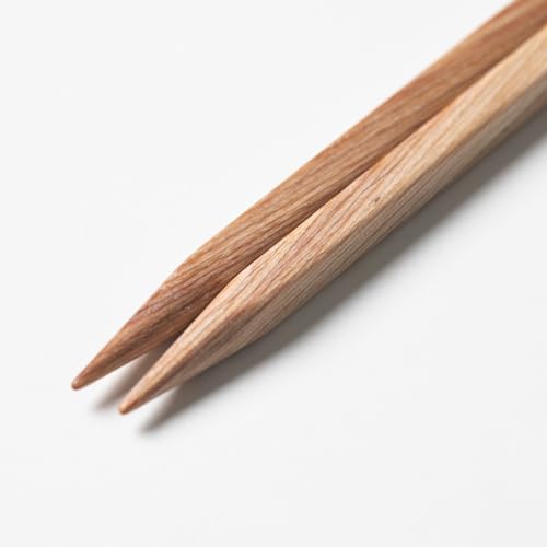 Knit Picks Square Wood Short Interchangeable Knitting Needles Set US 4-10 | 7 sizes of 2.75 inch long ergonomic knitting needles in a light color, includes cables, end caps, and connectors. - color: Foursquare Sunstruck