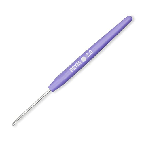 Prym Soft Grip Aluminum Crochet Hook Set, 2-6mm | Multicolor, Crochet Essentials