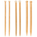 JubileeYarn Jumbo Bamboo Knitting Needles - 3 Pair Deluxe Set - 15mm, 20mm, 25mm - size: 15mm, 20mm, & 25mm (16" Long)