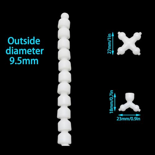 XGNG 1 Set White Pastic Toy Skeleton 9.5mm Doll Ball Socket Joint for Specimen Preparation Stuffed Animals DIY Crafts