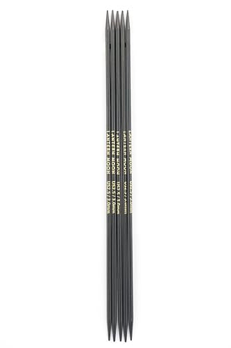 Lantern Moon Ebony Wood Double Pointed Needles 8" (20cm) | US Size 2.5 (3.0mm) - size: US 2.5 (3mm)