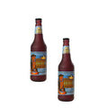 SILLY SQUEAKERS Tuffy 2 Pack Beer Bottle Dog Toy: Squeaky Dog Toy, Washable and Floats, Vinyl - color: 2PK Brown Drools Beer Bottle