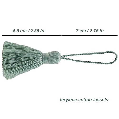 amokk Cute Chunky Bookmark Tassels with Cord Loop for Home Decor Tassels for Jewelry Making, Bookmark, DIY Craft - 5.31 in Length 14 Pieces (Pink) - color: Pink