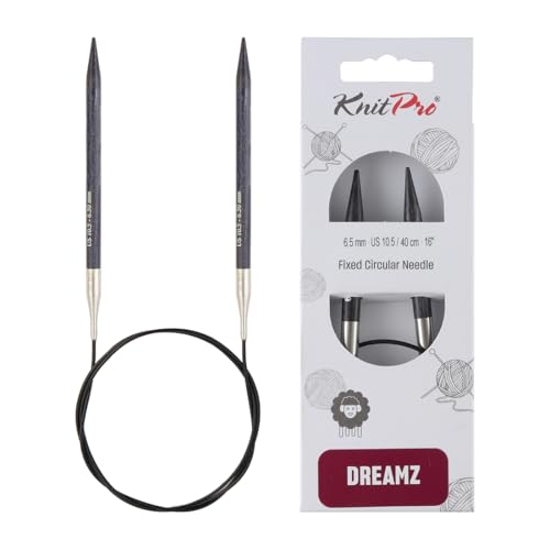 KnitPro Dreamz Fixed Circular Needles 16" (40cm) | US Size 10.5 (6.5mm) - size: US 10.5 (6.5mm)