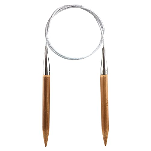 Weabetfu Bamboo Circular Knitting Needle,32-inch Length for Handmade Creative DIY and Any Weave Yarn Projects,US Size 13(9mm) - size: US 13(9mm)