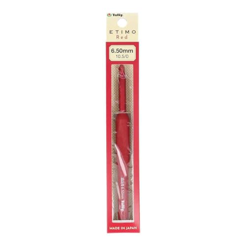Tulip Etimo Red Crochet Hook Soft-Grip 6.5mm - 1pc - color: Red, size: 6.50mm