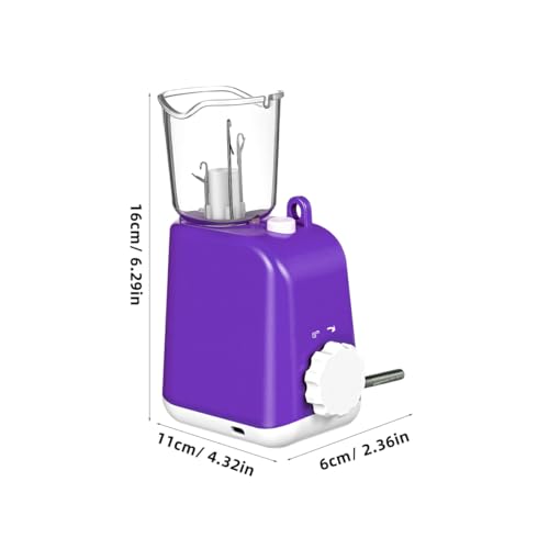 iplusmile Automatic i-Cord Knitting Machine, Electric Yarn Cord Maker Tool for Knitted Wire Art, Tricotin Crochet French Knitter with Fixator Clamp & USB Cable (Purple) - color: Purple
