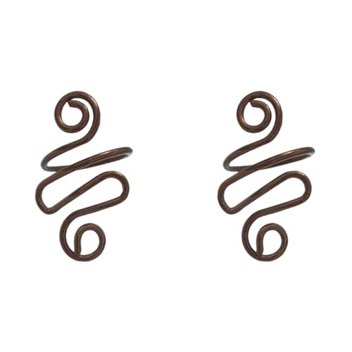 2Pcs Crochet Rings for Finger, Adjustable Open Yarn Guide Crochet Tension Ring for Crocheting Knitting Accessories Supplies Metal Yarn Tension Loop Ring for Finger (Brown), SATONBEYI - color: Brown-2P