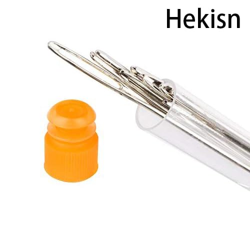 Large Eye Sewing Needles, Sewing Needles, Hekisn Stainless Steel Embroidery Thread Needle, Handmade Yarn Knitting Needles Leather Needle (15 Pcs) - size: 15 Pieces