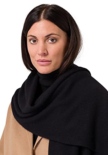 Cashmere Knitted Scarf for Women by Style Republic - color: Black
