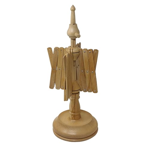 Hand Operated Yarn Ball Winder | Swift, Yarn, Wool, and String Holder| Knitting & Crochet Accessories Galaxy Indiacraft - color: Natural Beechwood Swift