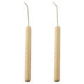Tegg Crochet Hook 2PCS Wooden Handle Loom Knit Hooks Needle Hooks for Knitting Crafts