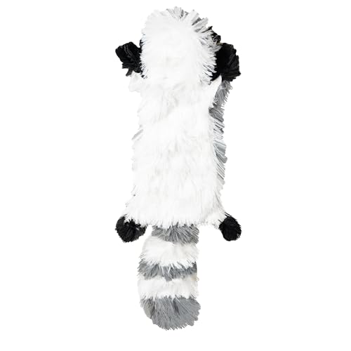 FGA MARKETPLACE Racoon Flat NO Stuffing NO Squeak Plush Dog Toy, Funny Style Will Entertain Your Pet for Hours, Recommended for Small and Medium Dog 21 INCH Long - color: Racoon