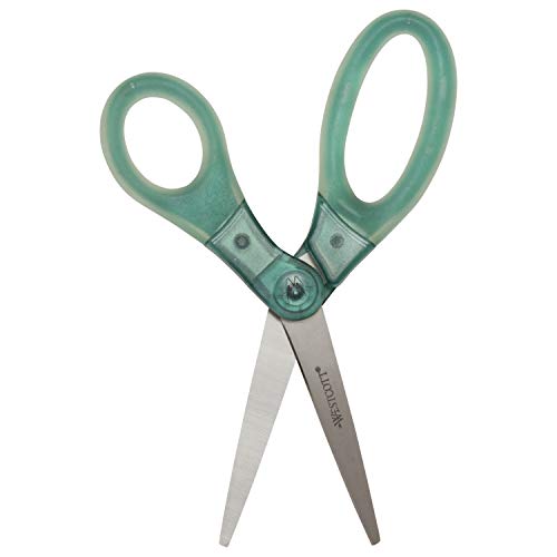 Westcott 8" Gel-Grip Multipurpose Scissors for Office and Home, Green - color: Green