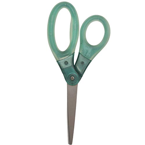 Westcott 8" Gel-Grip Multipurpose Scissors for Office and Home, Green - color: Green