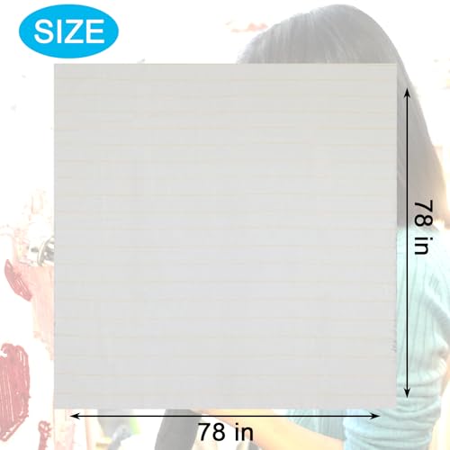 78 x 78 Inches Premium Primary Tufting Cloth with Marked Lines, Monk Cloth for Rug-Punch, DIY Punch Needle Carpet Making Supplies - size: 78 x 78 inch