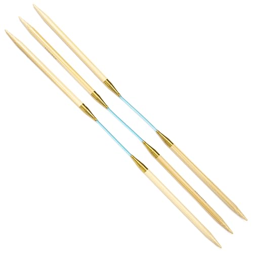 skacel by addi Flexiflips Double Pointed Knitting Needles, 9.5 Inch (24 cm) Bamboo Tips with Flexible Nylon Cord, 3.25 mm (US Size 3)