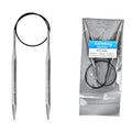 6.5mm Circular Knitting Needles - 16-inch/40cm US10.5 Ergonomic Stainless Steel Set with Tangle-Free Cable and Smooth Joints, Ideal for Hats, Socks, and Sleeves - size: 6.5mm/US10.5