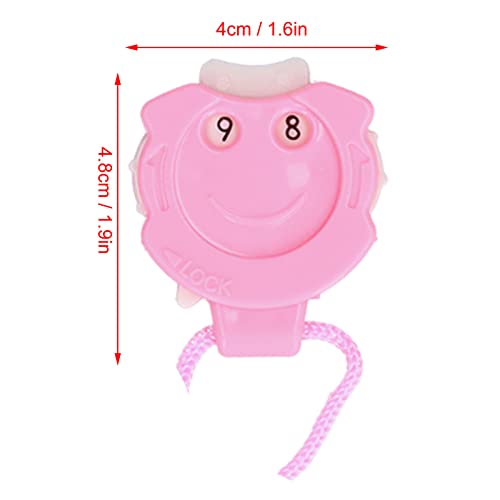 Brrnoo 3Pcs Knitting Stitch Counter, Cute Pink Crochet Row Counter with Compact Design, Plastic Light Weight for Counting Stitches and Rows Worn on Neck Pendant Improve Knitting