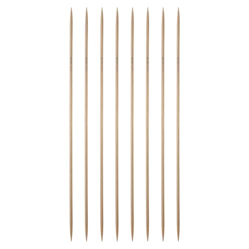 HARFINGTON 8Pcs Bamboo Knitting Needles Double Pointed Size US 3(3.25mm) Carbonized 10 Inch(25cm) Straight for Handmade Creative DIY Knitting Craft Yarn - size: US 3(3.25mm)