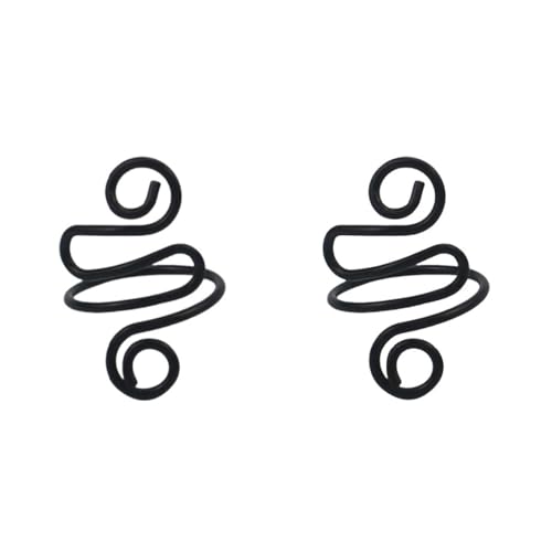 2Pcs Crochet Rings for Finger, Adjustable Open Yarn Guide Crochet Tension Ring for Crocheting Knitting Accessories Supplies Metal Yarn Tension Loop Ring for Finger (Black), SATONBEYI - color: Black-2P