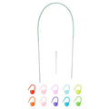 uxcell 1 Gauge Knitting Circular Needle 16 Inch(40cm) Metal Round Stainless Steel Needle with Large Eye Sewing & Stitch Markers for Handmade Projects DIY Knit Blankets - size: 2.25mm, 16 inch