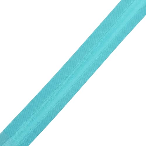 Mandala Crafts 55 Yds 1/2 Inch Aquamarine Double Fold Bias Tape for Sewing | Machine Washable Binding Tape for Quilting, Hemming, Seams, Fabric Piping, All Fabrics & Denim, Indoor & Outdoor - color: Aquamarine, size: 1/2 Inch 55 Yards