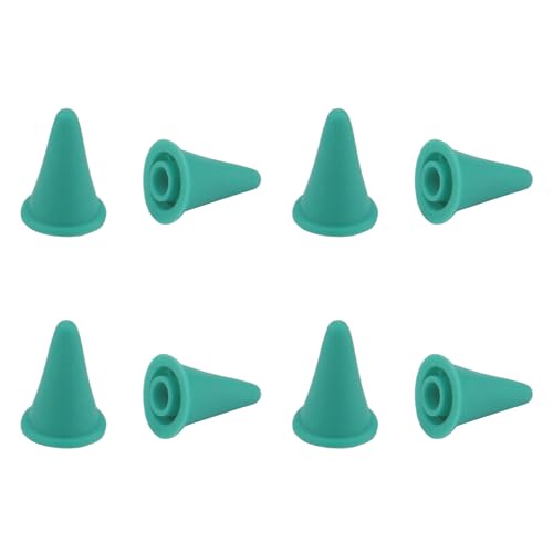 8pcs Knitting Needle Stoppers, Green Large Silicone Knitting Needle Point Protector Needle Tip Cap Stitch Stopper Protector Cover Knitting Accessories Supplies for Knitting Needle, SATONBEYI - color: Green, size: Silicone-Large-8P
