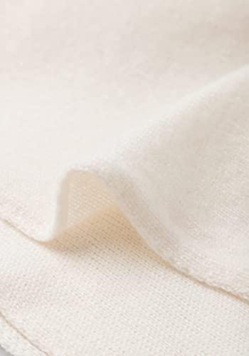 Cashmere Knitted Scarf for Women by Style Republic - color: Cream
