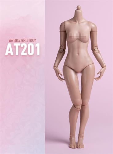 1/6 Scale Female Body,12inch Worldbox Super Flexible Joint Body Standard Version Pale Suntan Skin Articulated Body Doll Action Figure Body Collection (Light Suntan Skin) - color: Light Suntan Skin