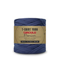 CIRCULO Premium T-Shirt Yarn - Soft, Lightweight, Seamless, Knot-Free. Easy-to-Use. - Fettuccini Zpagetti, T Shirt Yarn for Crocheting & Knitting - 153.1 yds, (2802 - Deep Sea) - color: 2802 - Deep Sea