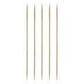 Generic 5Pcs Bamboo Knitting Needles Double Pointed Size US 1(2.25mm) Carbonized 6 Inch(15cm) Straight for Handmade Creative DIY Knitting Craft Yarn Projects