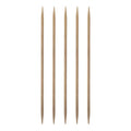 Generic 5Pcs Bamboo Knitting Needles Double Pointed Size US 4(3.5mm) Carbonized 6 Inch(15cm) Straight for Handmade Creative DIY Knitting Craft Yarn Projects