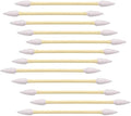 1200pcs Precision Tip Cotton Swabs for Makeup, Bamboo Sticks and Double Pointed | Bamboo sticks - size: 12 Pack (1200)