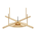 BENECREAT Portable Amish Style Yarn Swift Winder, Desktop Standing Needlecraft Finishing Tool with Oval Base for Wool, Yarn and Embroidery Thread - style: Oval Base