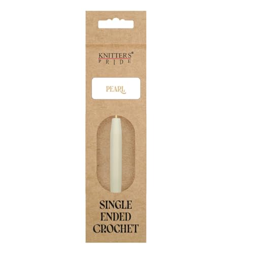 Knitter’s Pride Pearl Single-Ended Aluminum Crochet Hook - 2.25mm - size: 2.25 mm