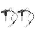 uxcell 2Pcs T Handle Lock Pins, 8mm x 20mm Usage Length Stainless Steel Push-Button Quick Release Pin - size: 8mm x 20mm