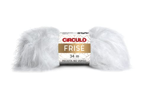 Círculo Frise Eyelash Fun Fur Yarn - Blended Yarn - 37.2 yds, 3.5 oz - Pack of 1 Skein (8001)