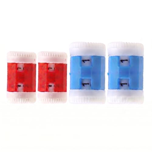 Crochet Stitch Markers, 4pcs Manual Tally Counter, Slide-On Plastic Knitting Row Counter, 2 Sizes Mini Counting Clicker for Hand Weaving Knitting Crochet Projects DIY Crafting Accessories