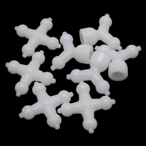 XGNG 1 Set White Pastic Toy Skeleton 9.5mm Doll Ball Socket Joint for Specimen Preparation Stuffed Animals DIY Crafts
